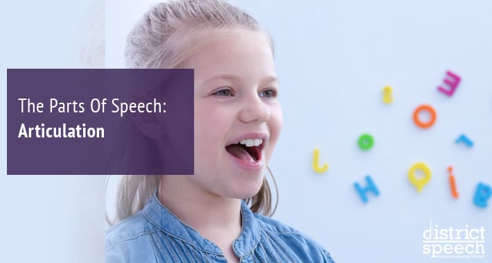 The Parts Of Speech: Articulation | District Speech & Language Therapy | Washington D.C. & Northern VA